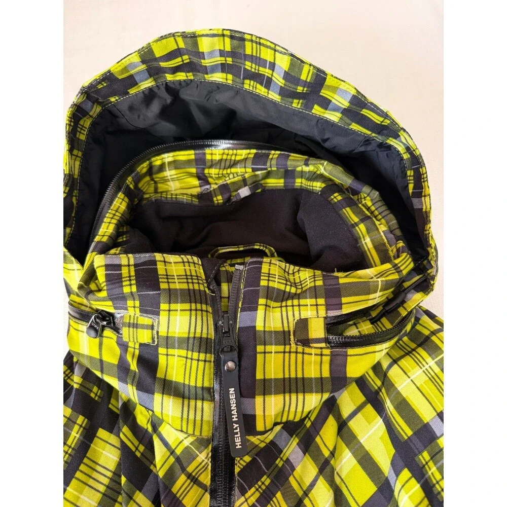 Helly Hansen TechXP Ski Jacket Mens XL Plaid Thinsulate  Snowboard Coat